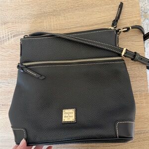 Dooney & Bourke Black Pebbled Leather Crossbody Bag